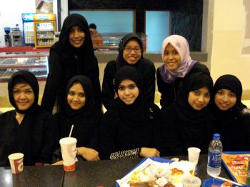 My friends & I @ the mall