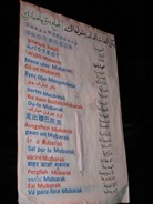 "Go out, Mubarak!" in different languages
