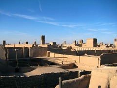 City of Yazd as seen from the rooftop of a stranger's house